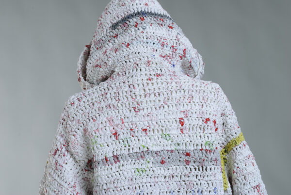 Plastic Bag Crochet Hoodie - Image 3